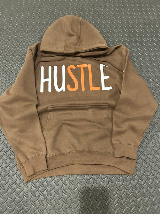 Brown “HUSTLE” Hoodie